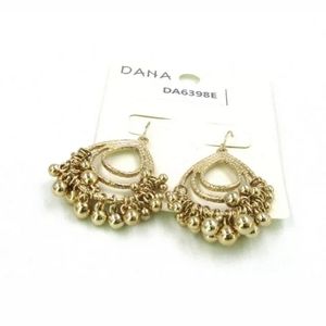New Dana Bohemian Chic Gold Beaded Earrings